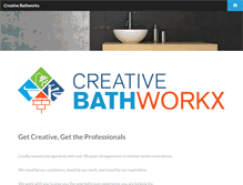 Tablet Screenshot of creativebathworkx.com